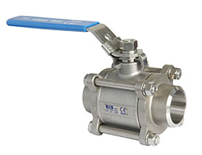 Rvs 316 kogelkraan 3 dlg las/las PN63