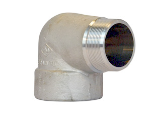 RVS 316L knie 90 gr bibu NPT 3000#