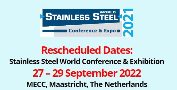 Stainless Steel World wordt uitgesteld naar september 2022